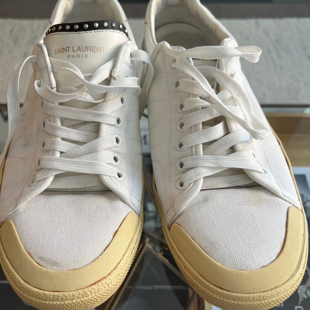 Saint Laurent Canvas Low Top Sneakers